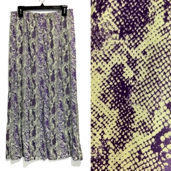 Free People Kate Reptile Print Midi Skirt - Picture 4 of 7